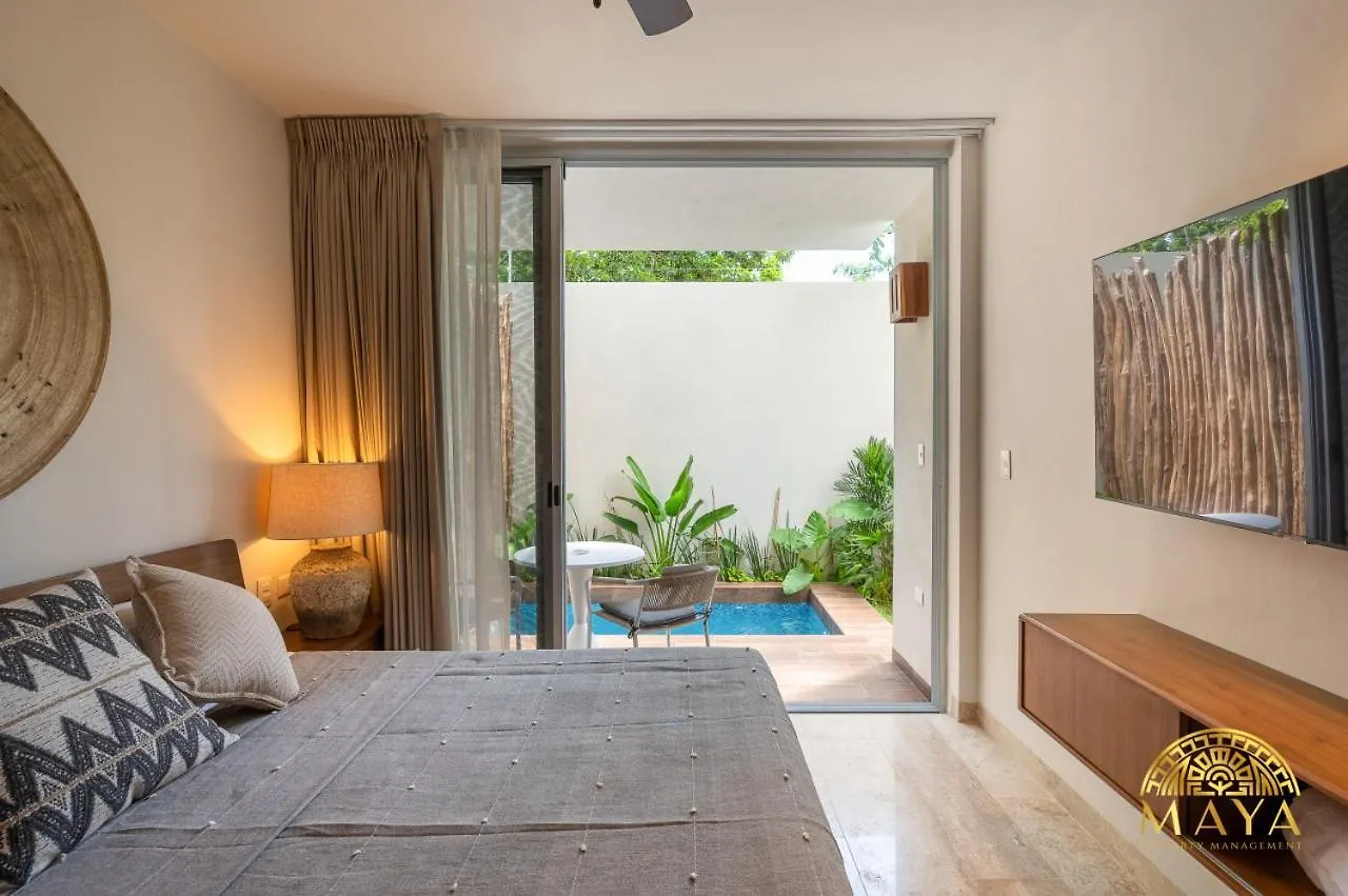 Nhoa 112A Lux 2Br Condo Plunge Pool In Aldea Zama Tulum Casa de Férias